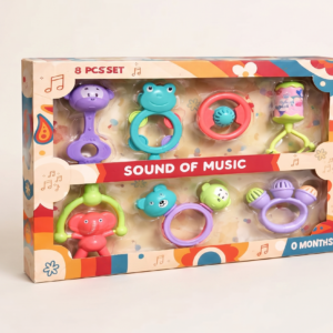 Baby Rattle Set – Colorful Infant Sensory Toy (0+ Months)