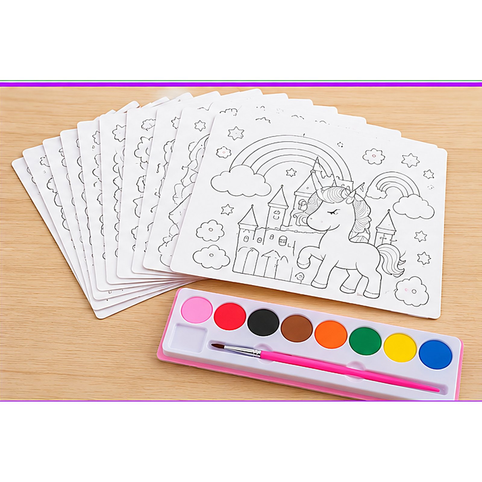 Unicorn Coloring Kit (24 Sheets) - Image 3