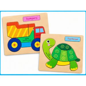 3D Wooden Puzzle (Pack of 2)