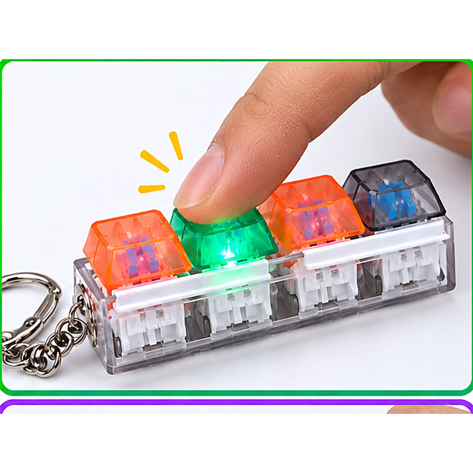 4 Color Keychain with Light - Image 7