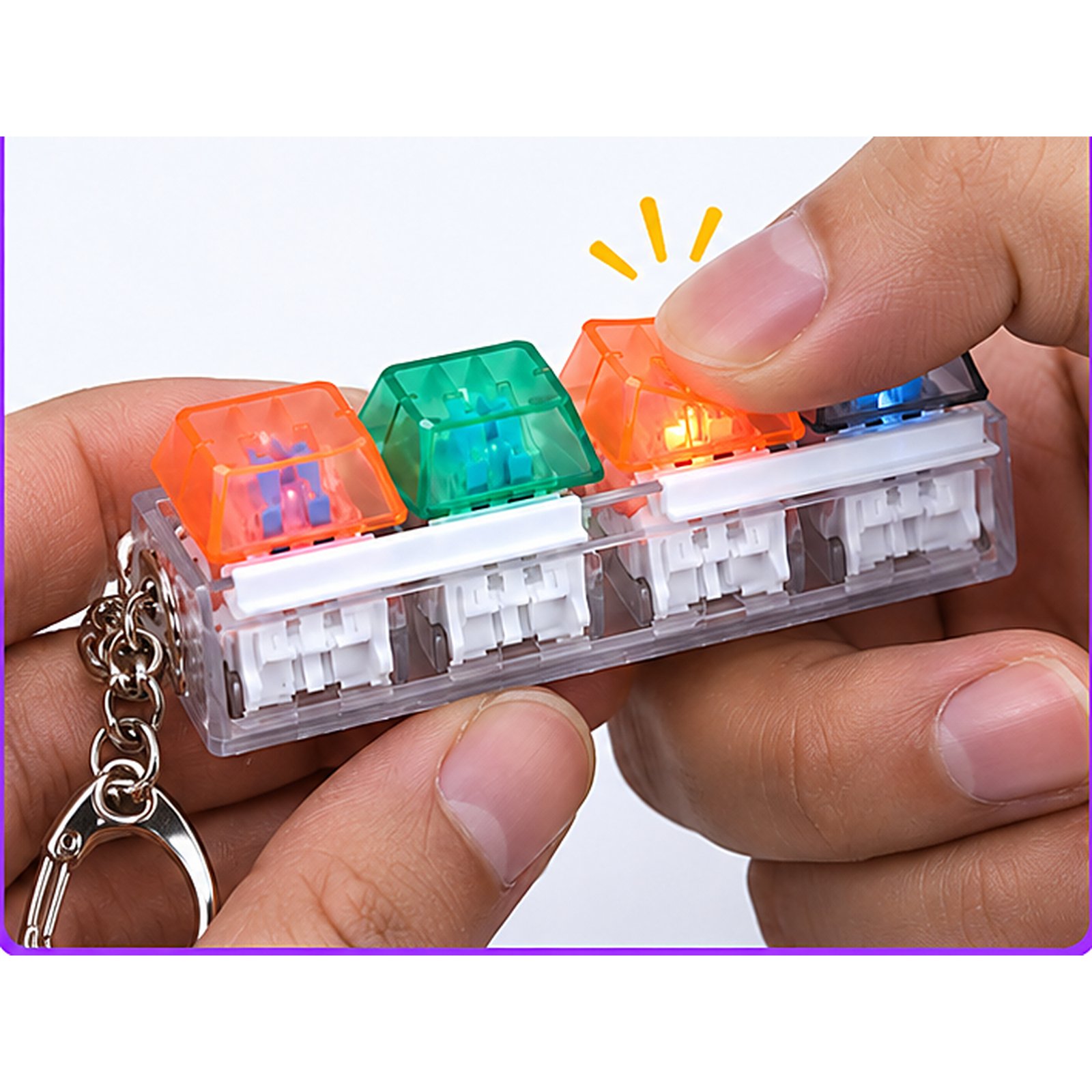 4 Color Keychain with Light - Image 8