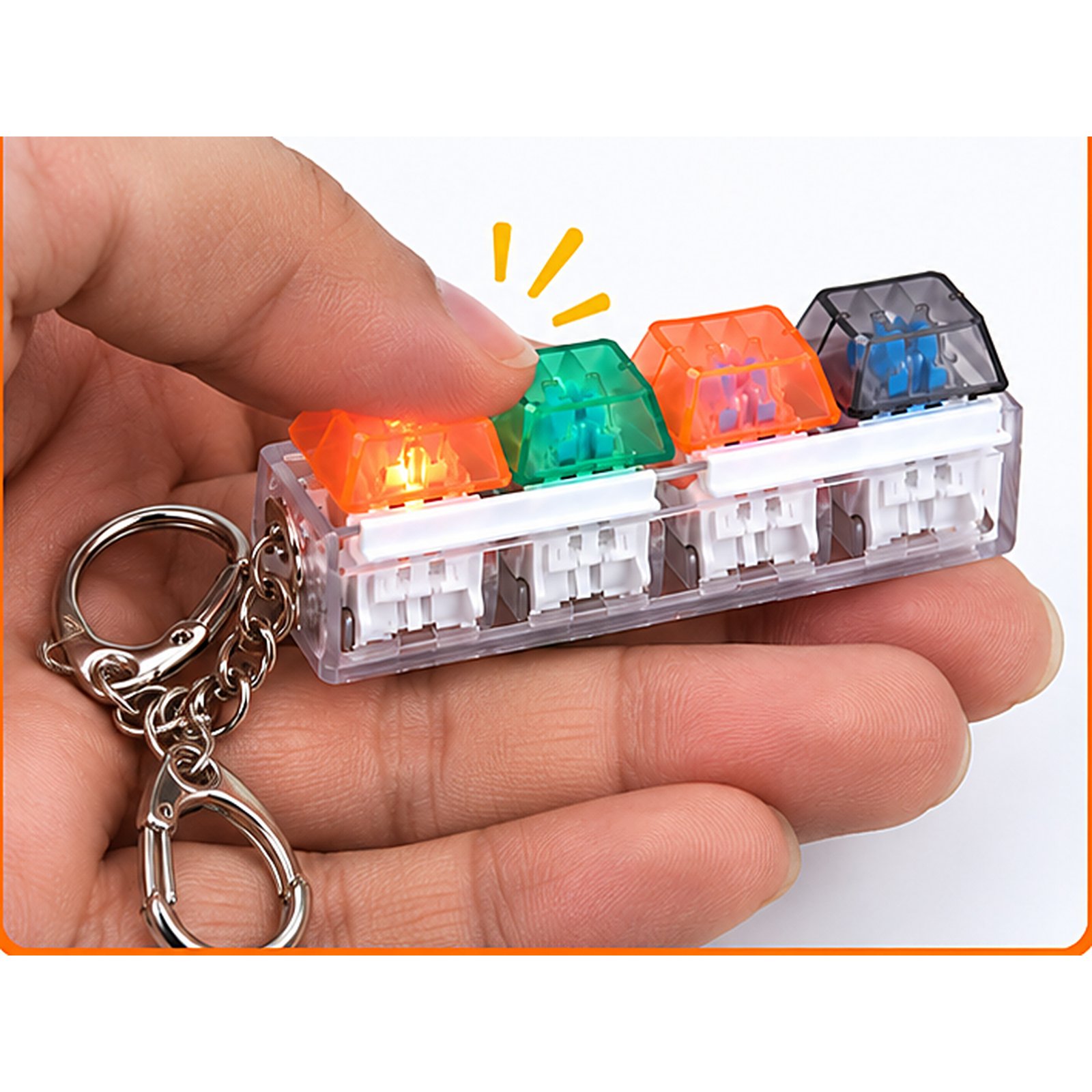 4 Color Keychain with Light - Image 4
