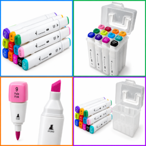 Dual Tip Art Marker Set (12 Pieces)