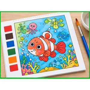 Water Color Book Doodle (Pack of 2)